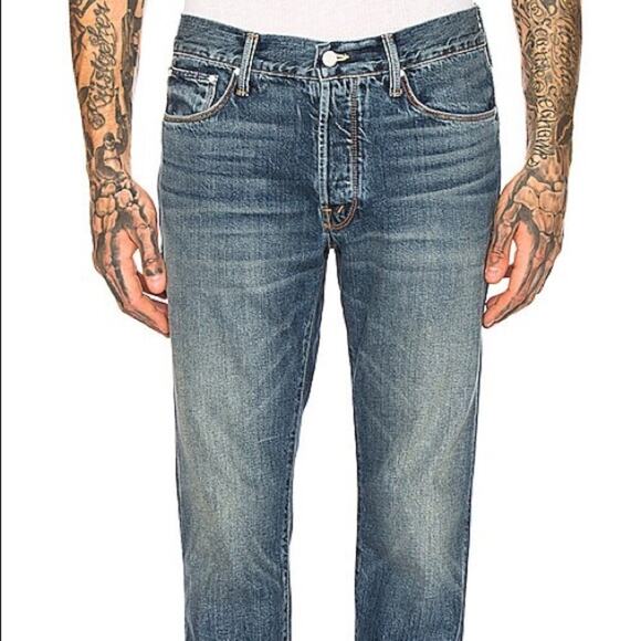 NWT Mother The Neat Ankle Step Men’s Jeans Bootcamp Straight Button Fly Size 30 - Picture 2 of 16